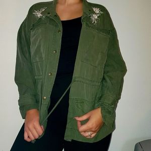 Vintage green long sleeve shirt
